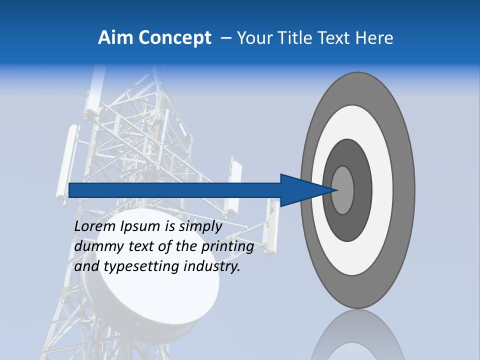 Gsm Telephone Frequency PowerPoint Template