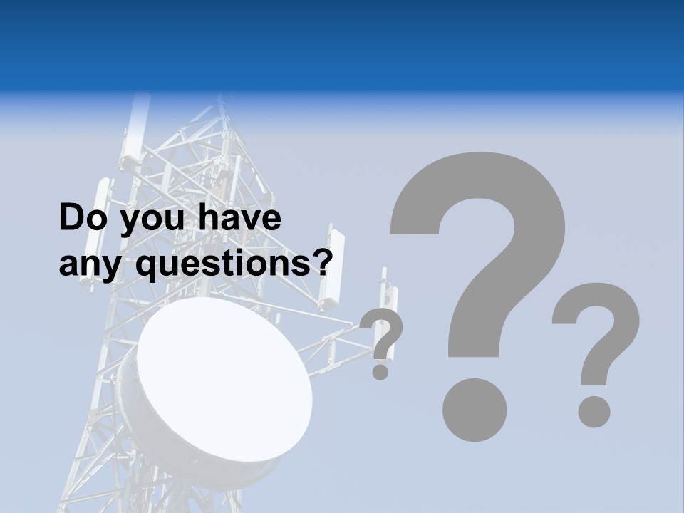 Gsm Telephone Frequency PowerPoint Template