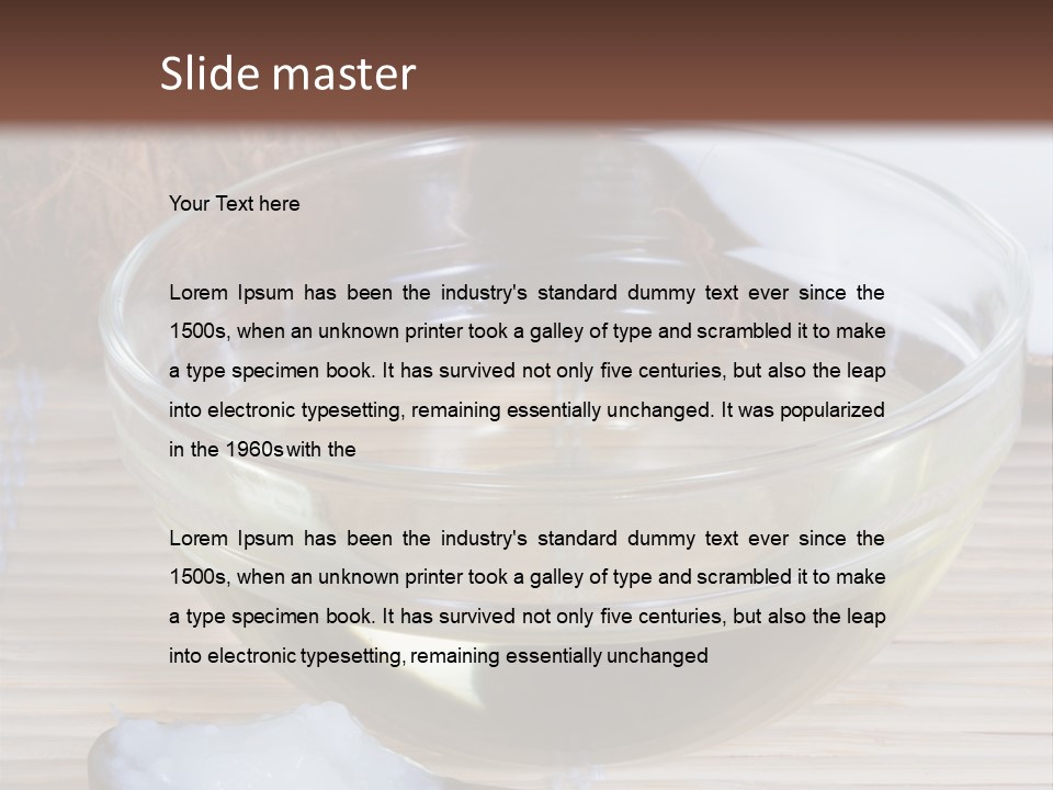 Substitute Good Oils PowerPoint Template