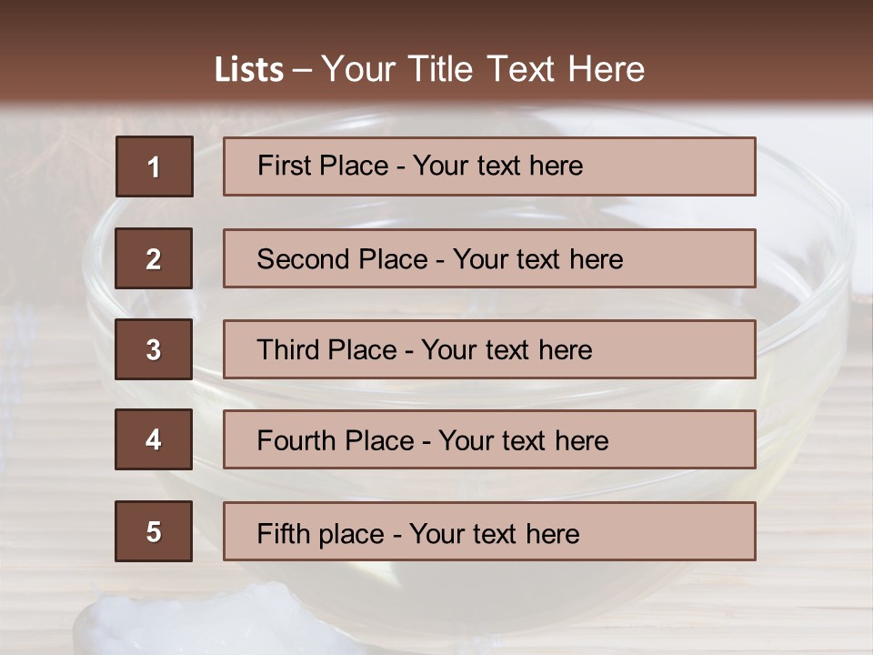 Substitute Good Oils PowerPoint Template