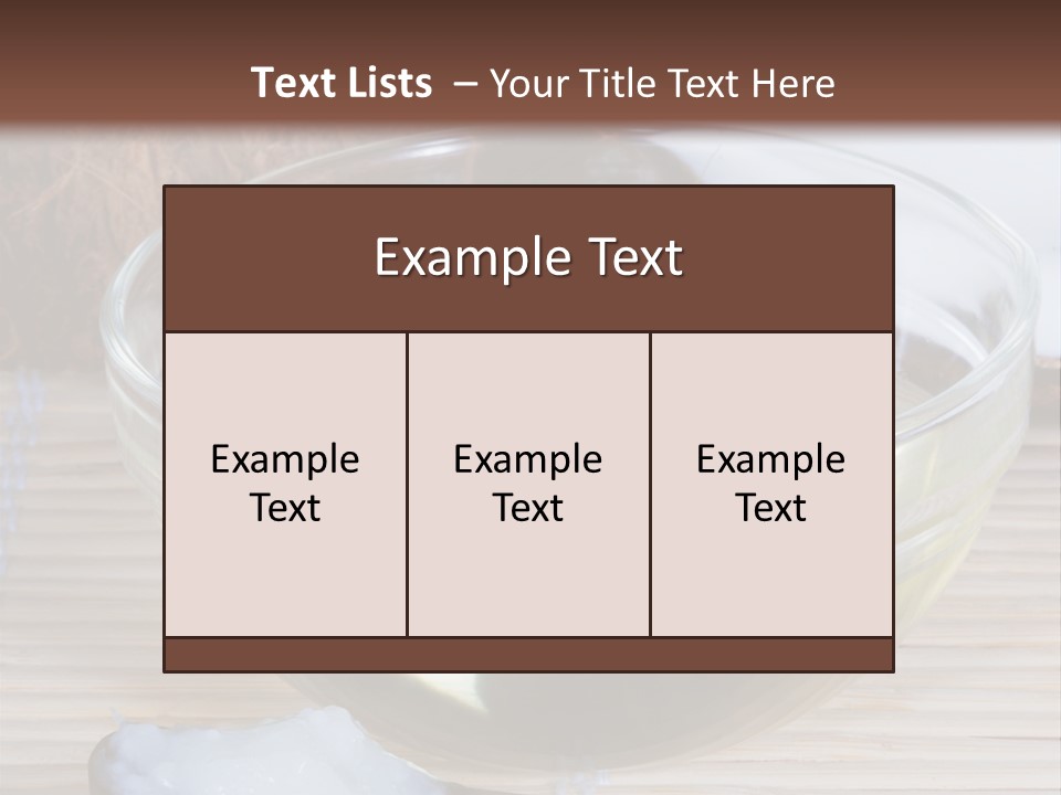 Substitute Good Oils PowerPoint Template