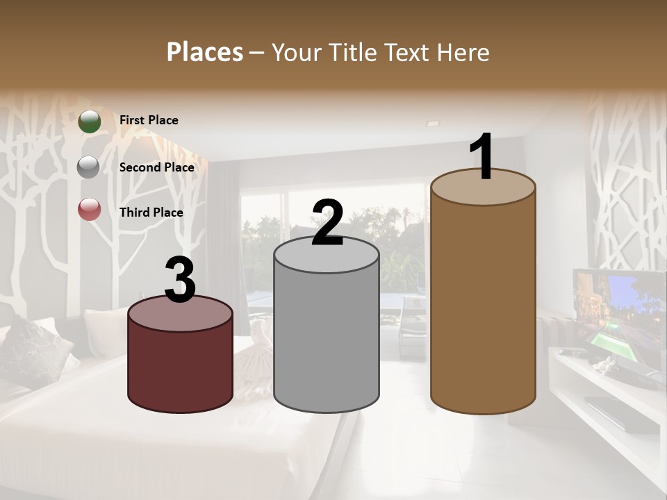 Luxury Furniture Bedroom PowerPoint Template