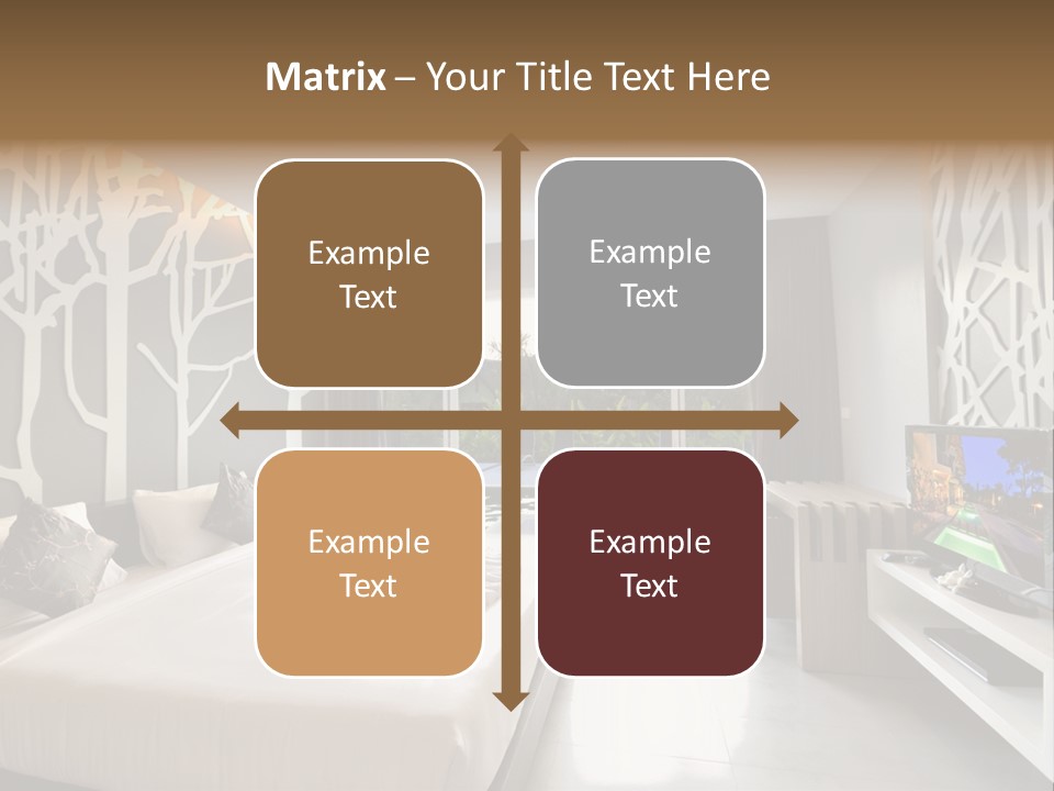 Luxury Furniture Bedroom PowerPoint Template