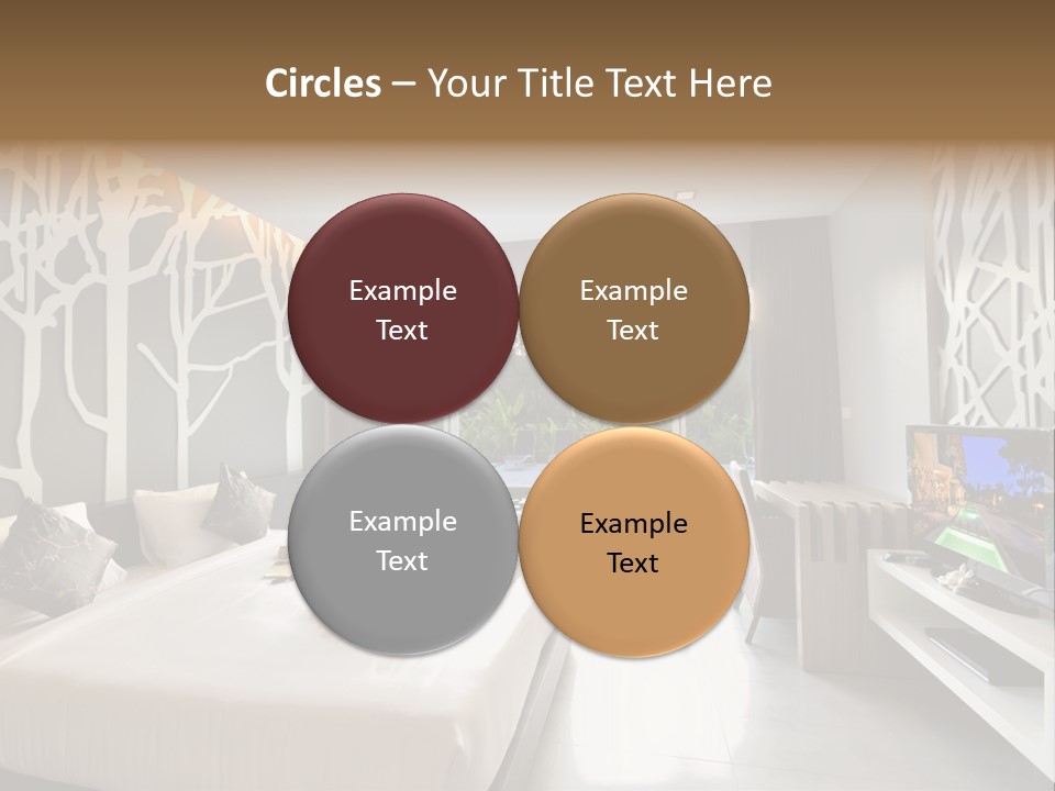 Luxury Furniture Bedroom PowerPoint Template