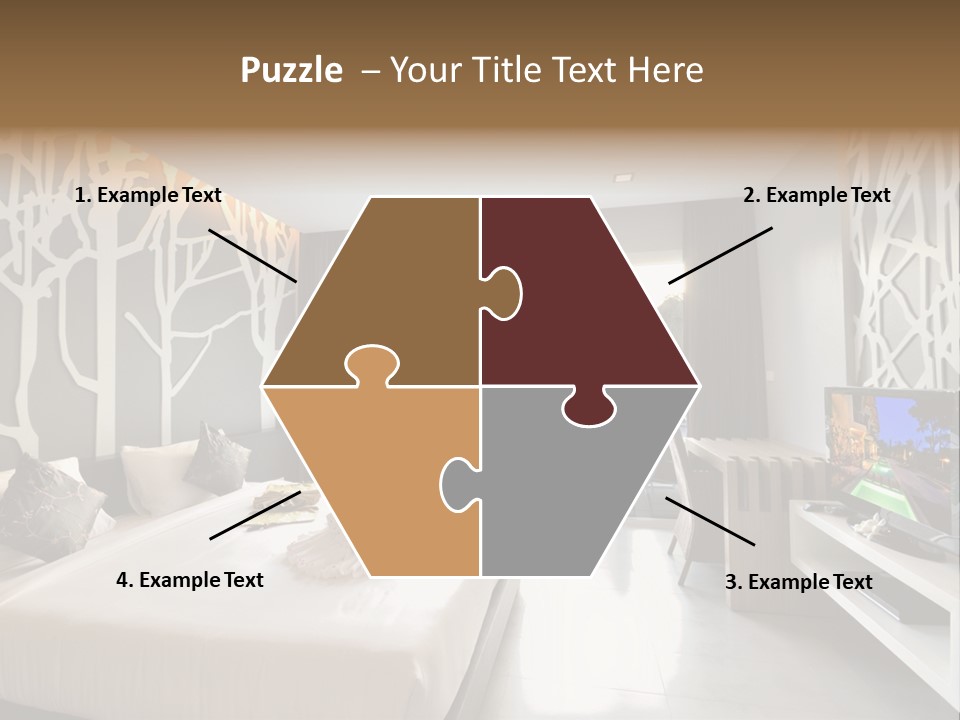 Luxury Furniture Bedroom PowerPoint Template