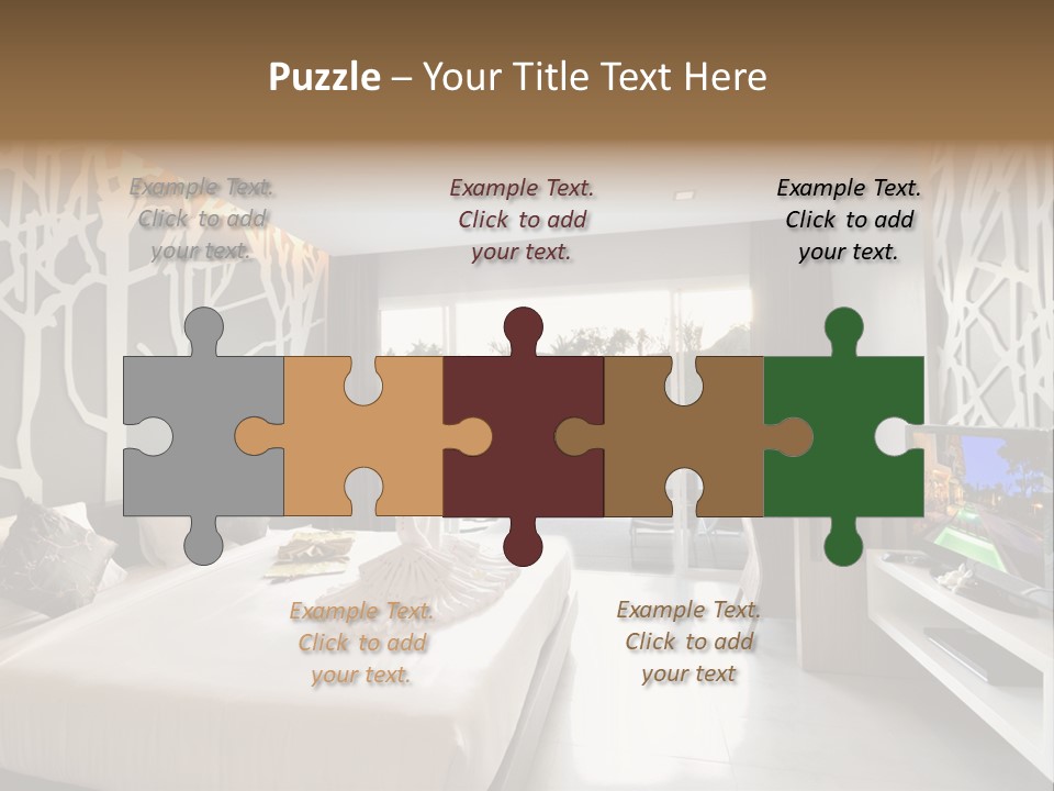 Luxury Furniture Bedroom PowerPoint Template