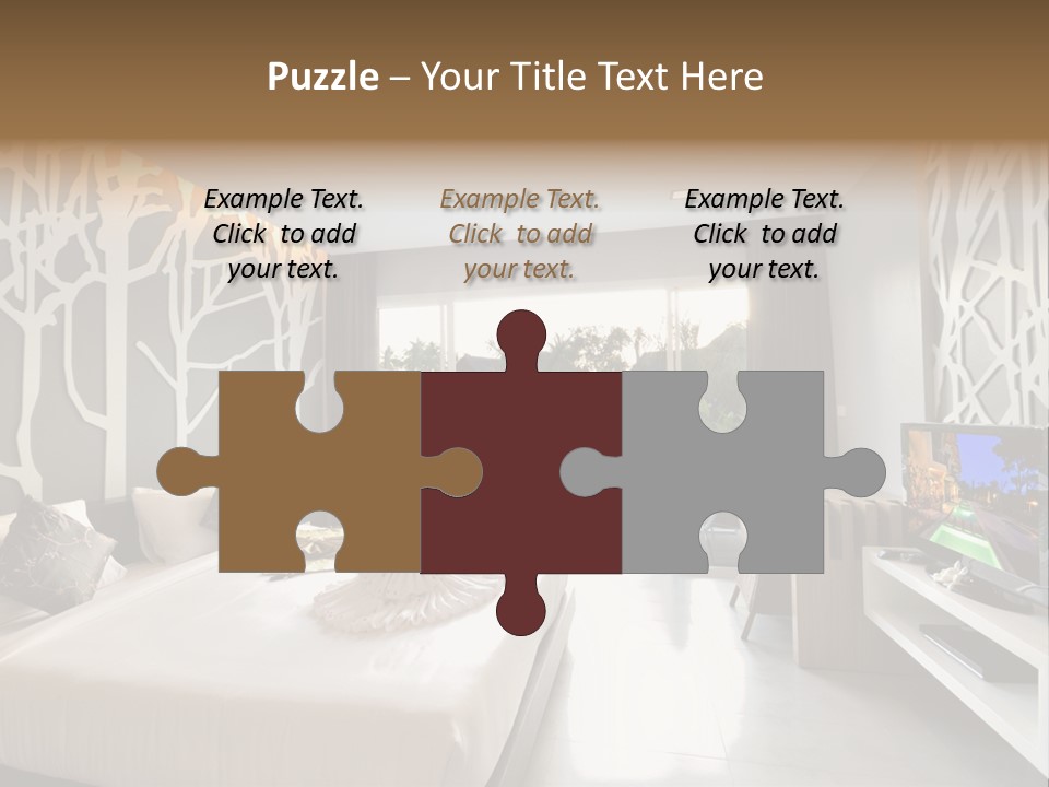 Luxury Furniture Bedroom PowerPoint Template