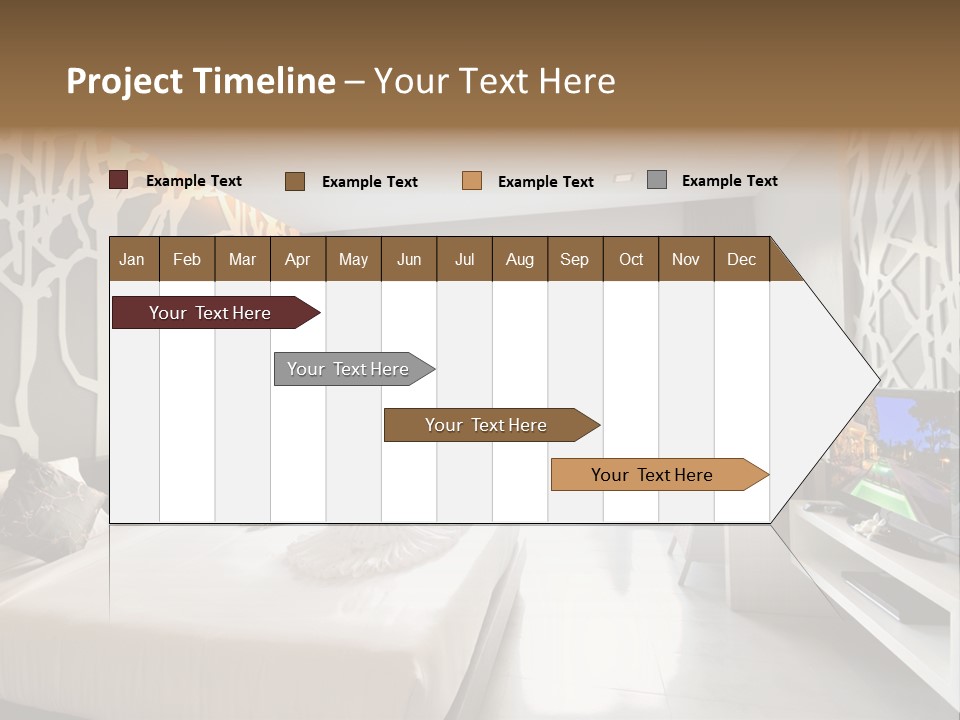 Luxury Furniture Bedroom PowerPoint Template