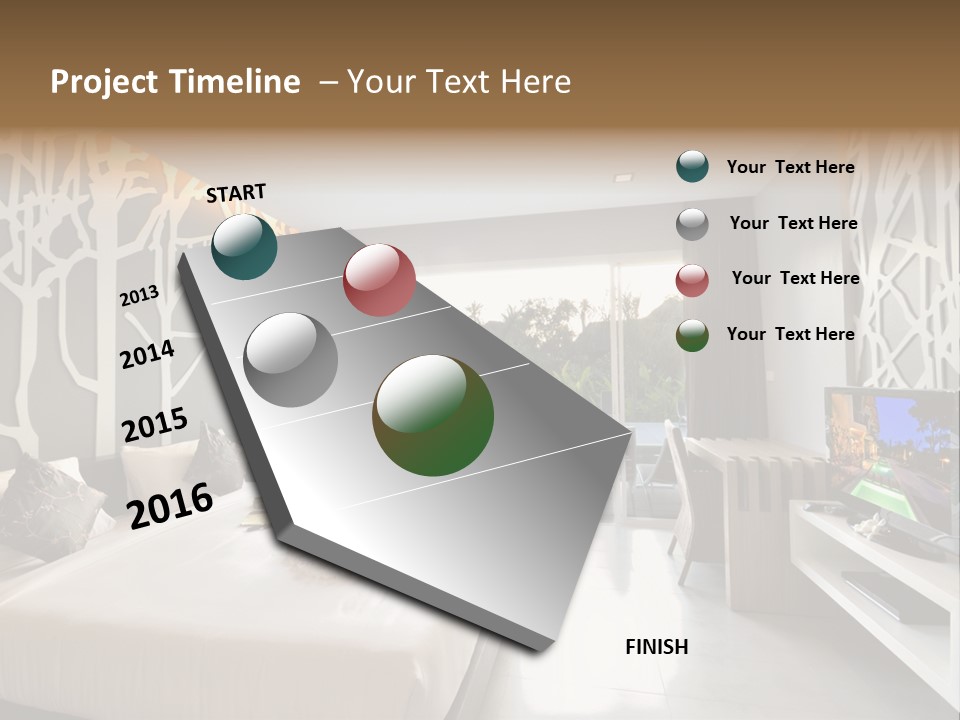 Luxury Furniture Bedroom PowerPoint Template