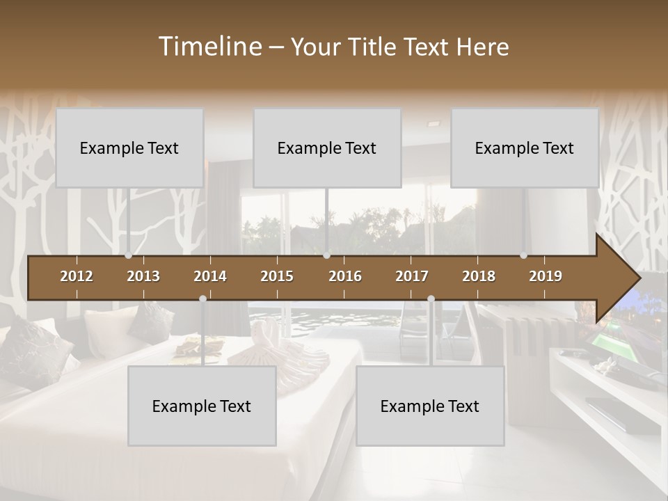Luxury Furniture Bedroom PowerPoint Template