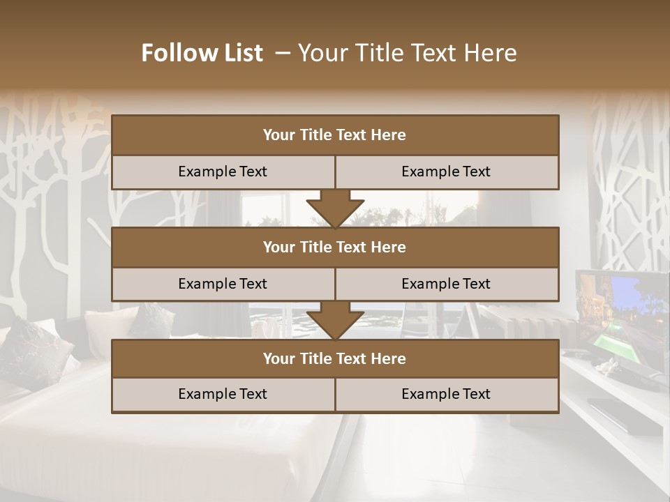 Luxury Furniture Bedroom PowerPoint Template