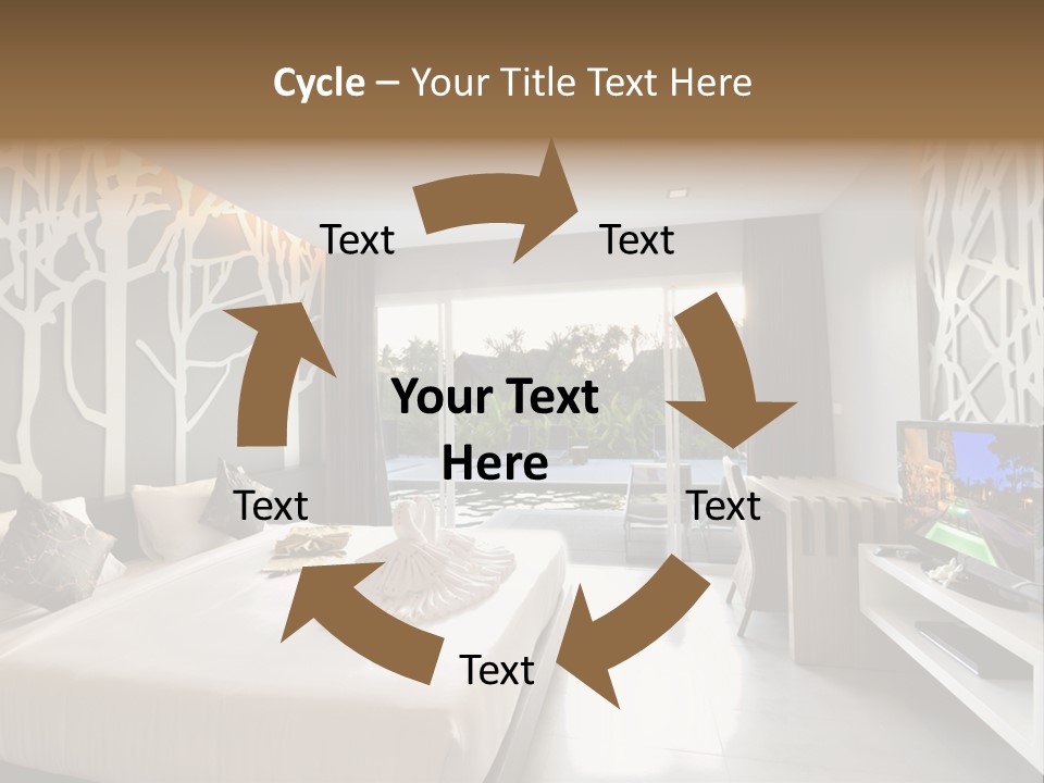 Luxury Furniture Bedroom PowerPoint Template