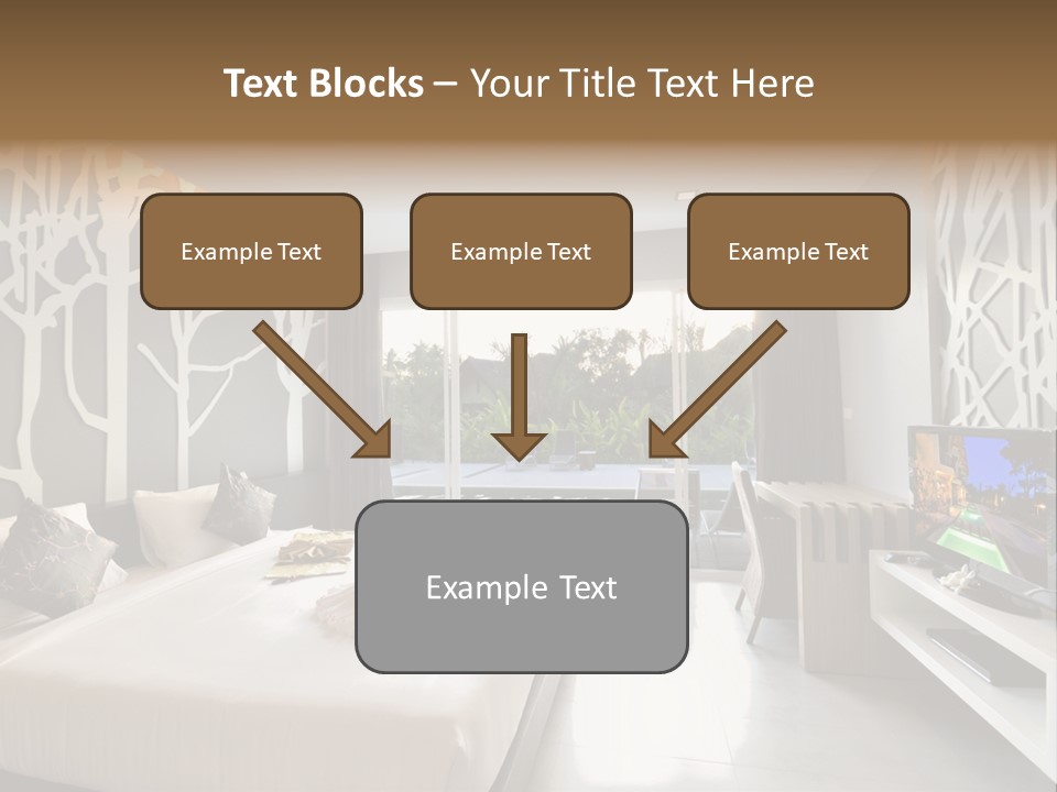 Luxury Furniture Bedroom PowerPoint Template