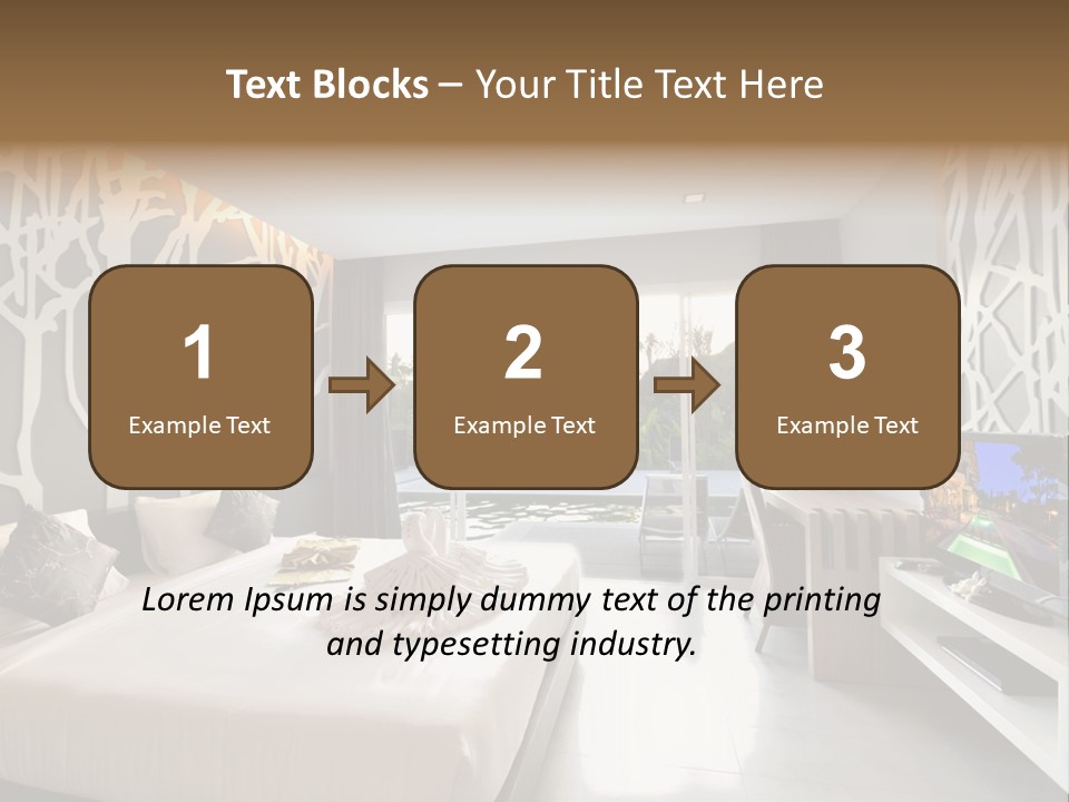 Luxury Furniture Bedroom PowerPoint Template