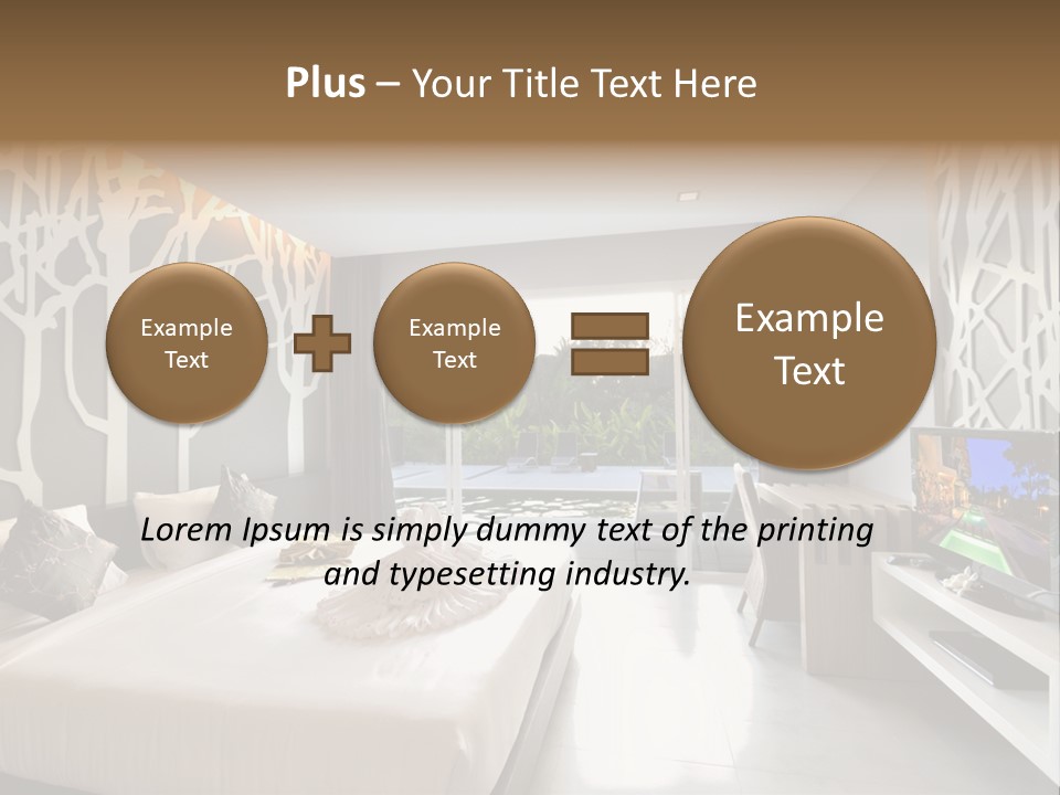 Luxury Furniture Bedroom PowerPoint Template