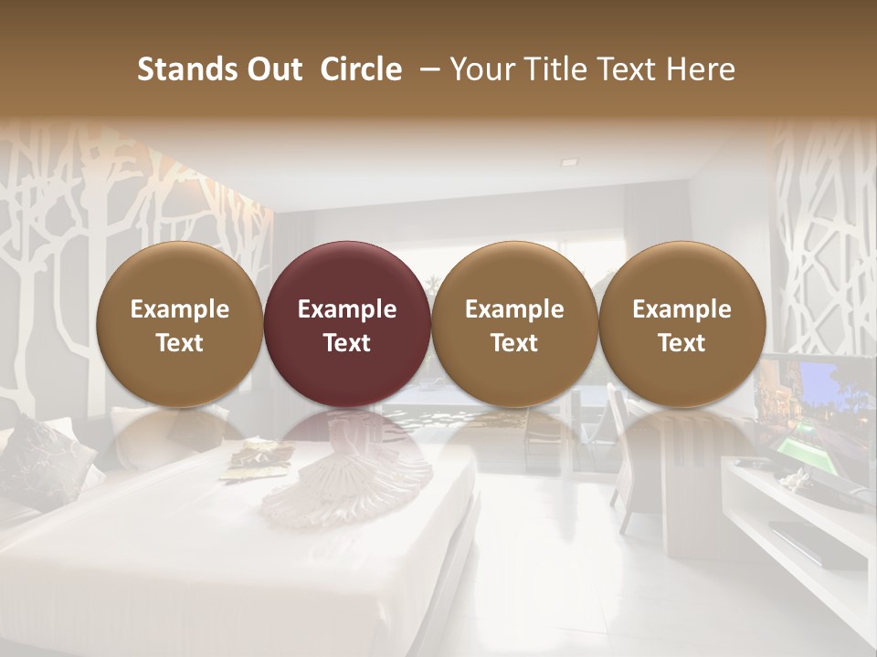 Luxury Furniture Bedroom PowerPoint Template