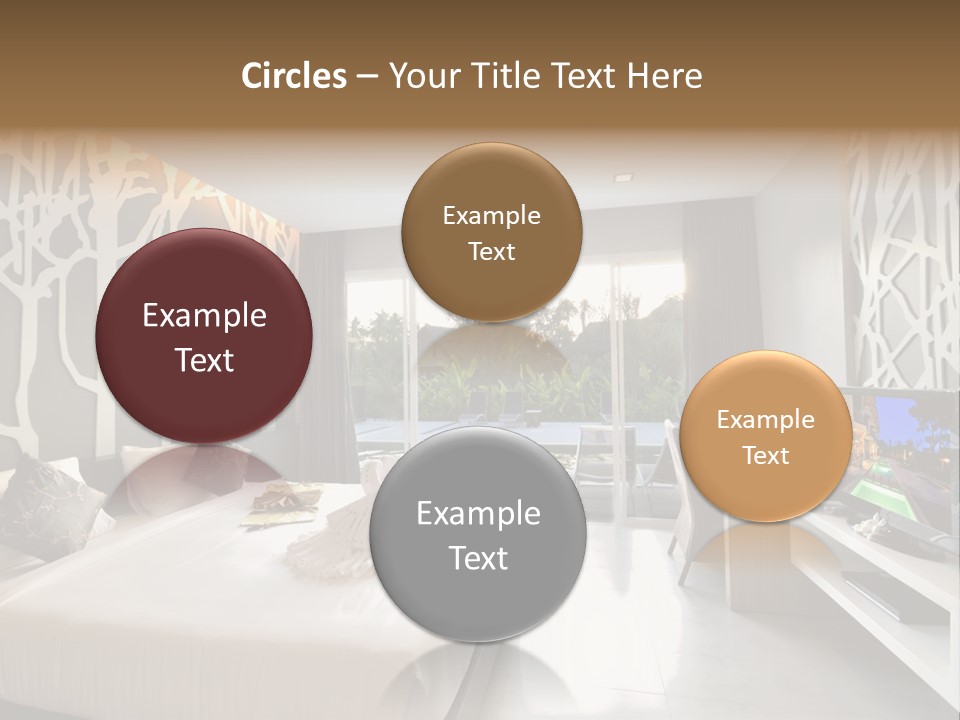 Luxury Furniture Bedroom PowerPoint Template