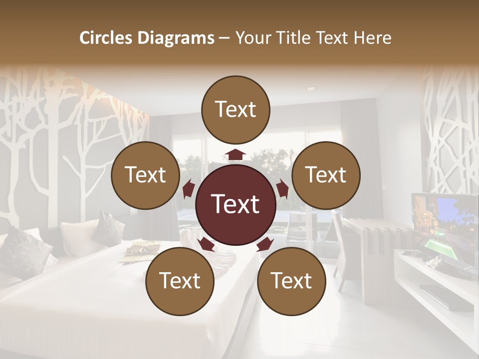 Luxury Furniture Bedroom PowerPoint Template