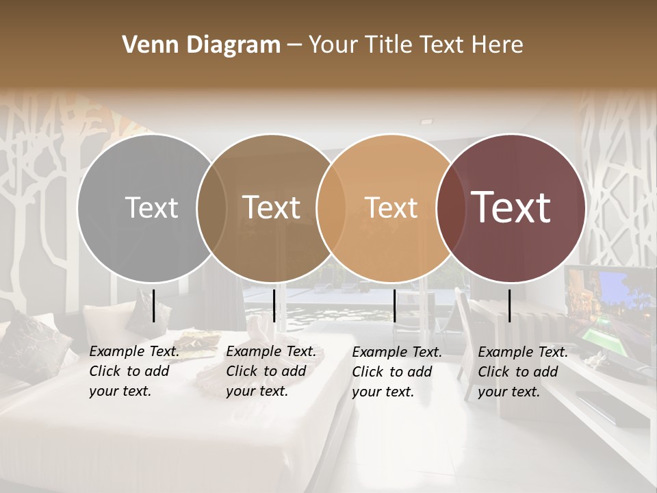 Luxury Furniture Bedroom PowerPoint Template