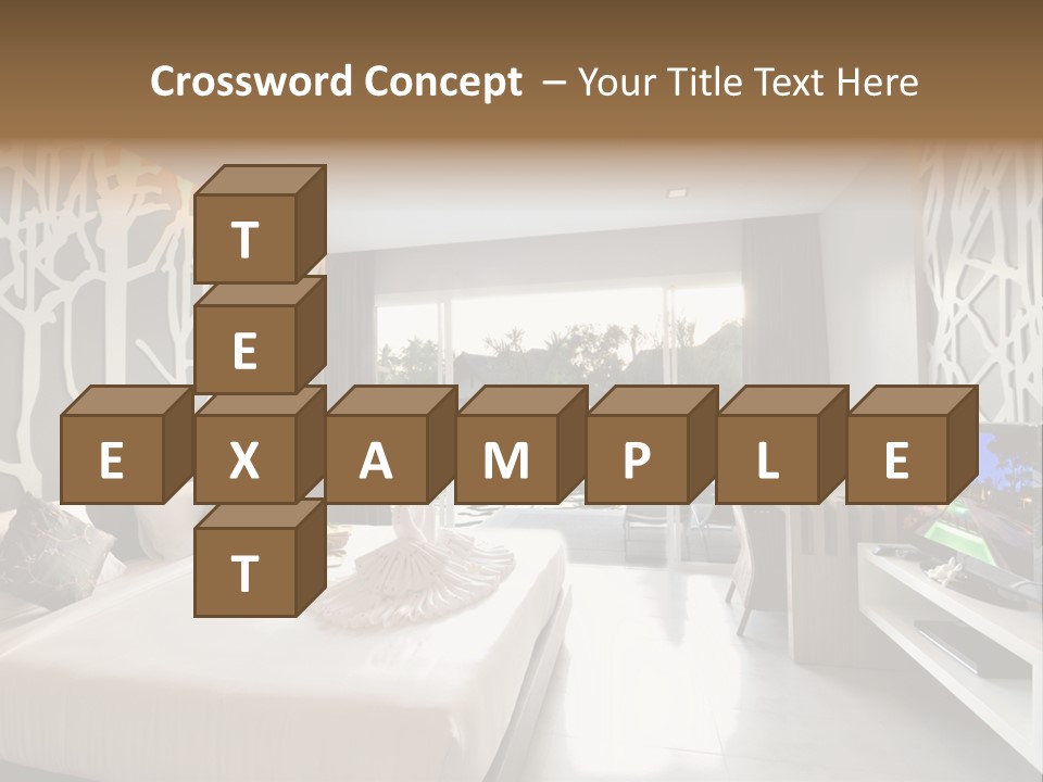 Luxury Furniture Bedroom PowerPoint Template