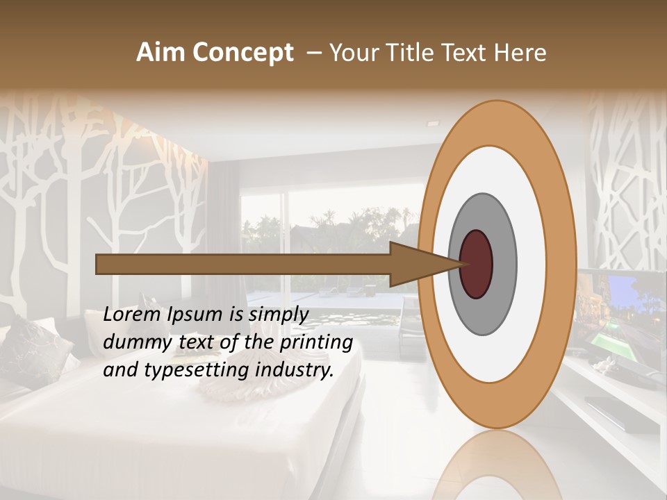 Luxury Furniture Bedroom PowerPoint Template