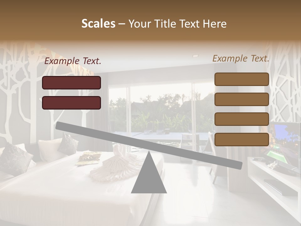 Luxury Furniture Bedroom PowerPoint Template