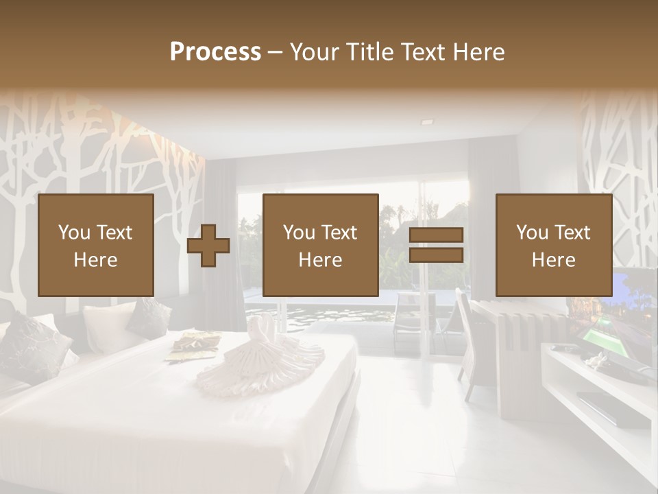 Luxury Furniture Bedroom PowerPoint Template