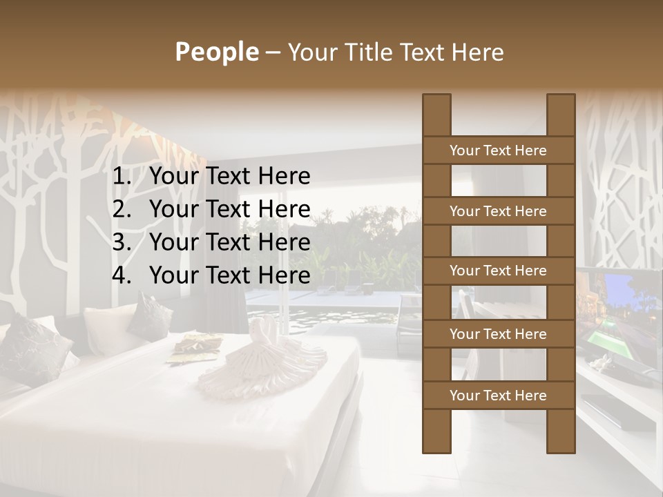 Luxury Furniture Bedroom PowerPoint Template