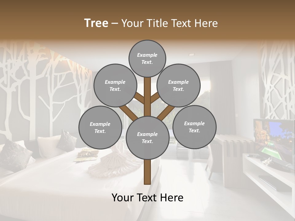 Luxury Furniture Bedroom PowerPoint Template