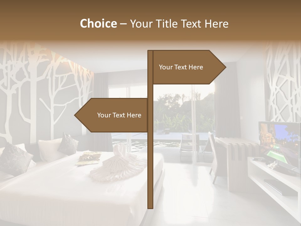 Luxury Furniture Bedroom PowerPoint Template