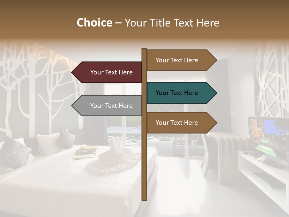 Luxury Furniture Bedroom PowerPoint Template