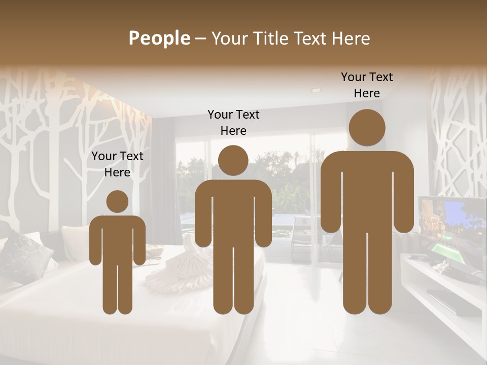 Luxury Furniture Bedroom PowerPoint Template