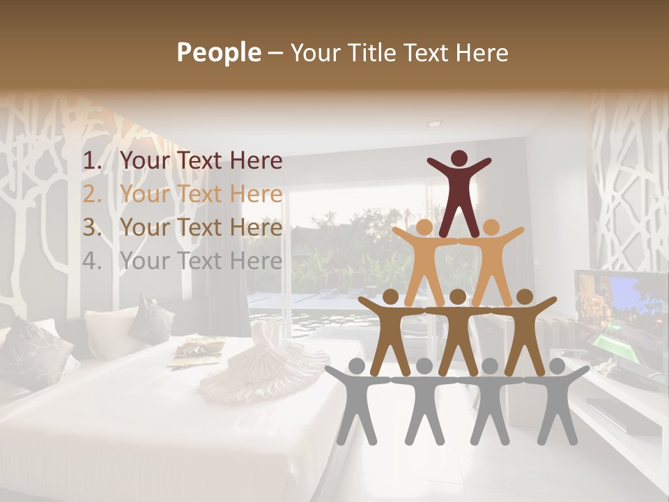 Luxury Furniture Bedroom PowerPoint Template