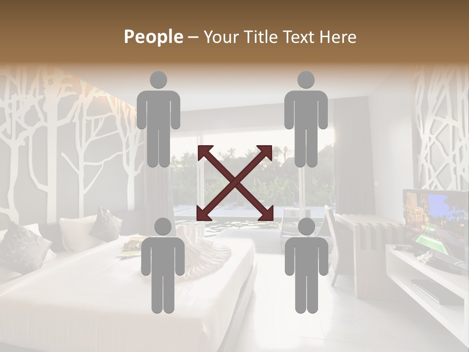 Luxury Furniture Bedroom PowerPoint Template