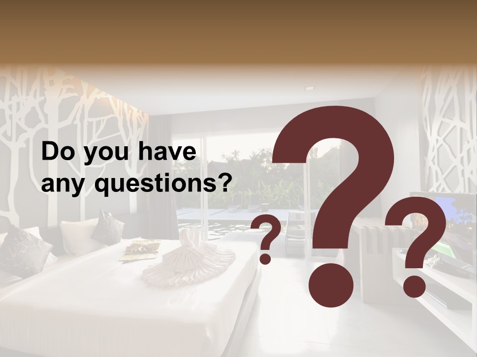 Luxury Furniture Bedroom PowerPoint Template