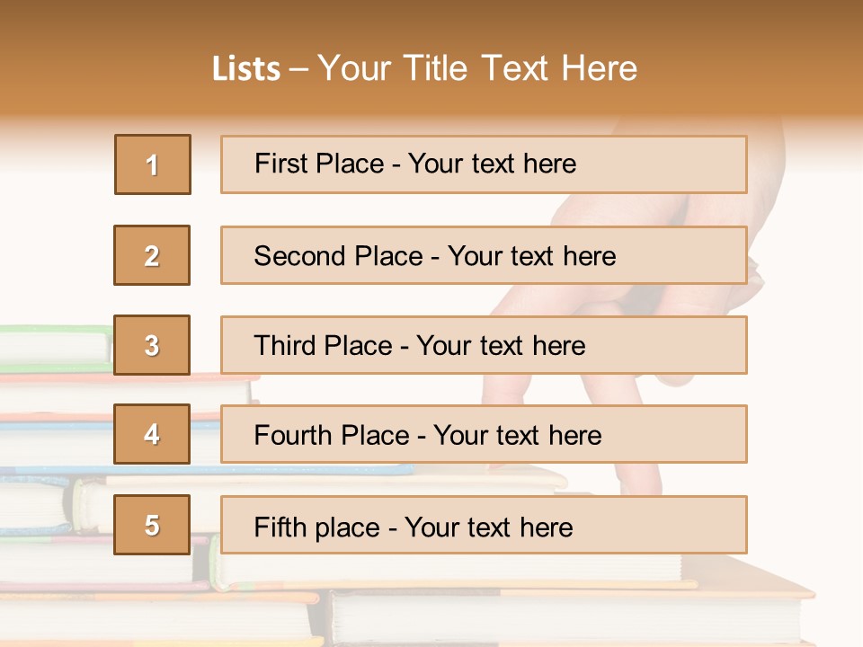 Stairs Information Learn PowerPoint Template
