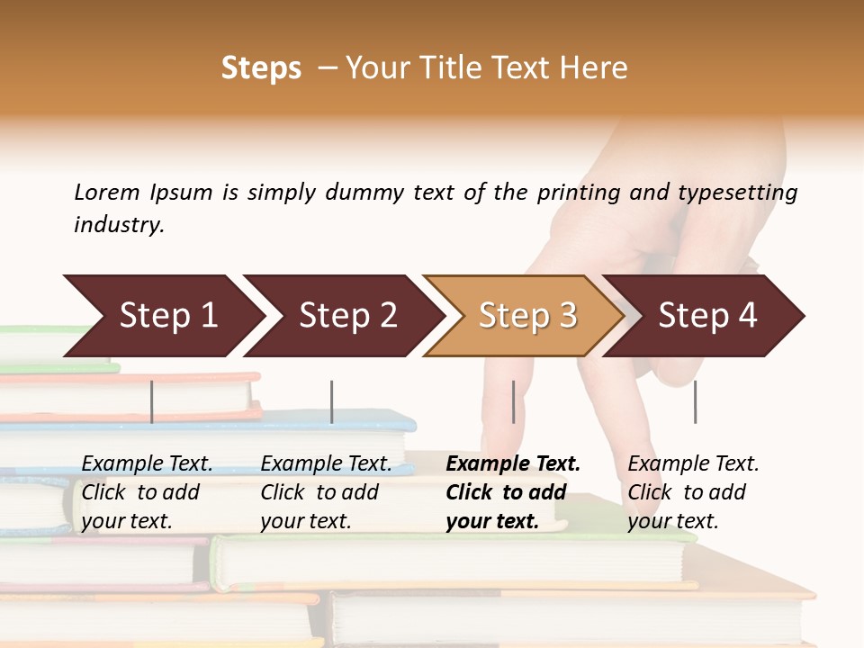 Stairs Information Learn PowerPoint Template