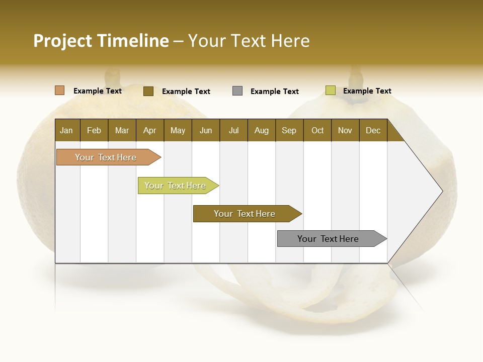 Peeled Food Citrus Bergamia PowerPoint Template