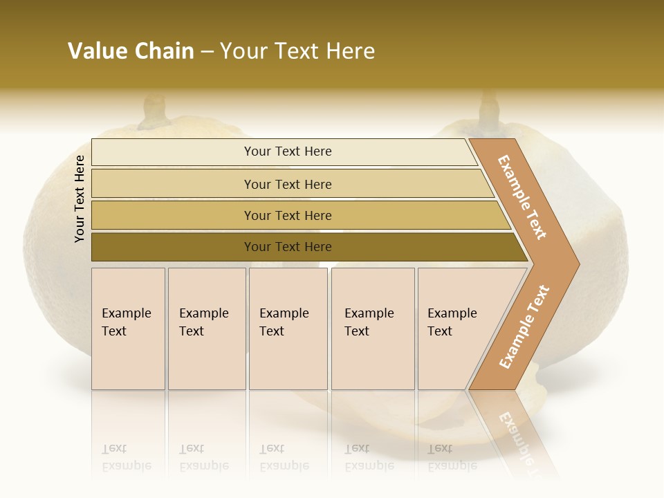 Peeled Food Citrus Bergamia PowerPoint Template