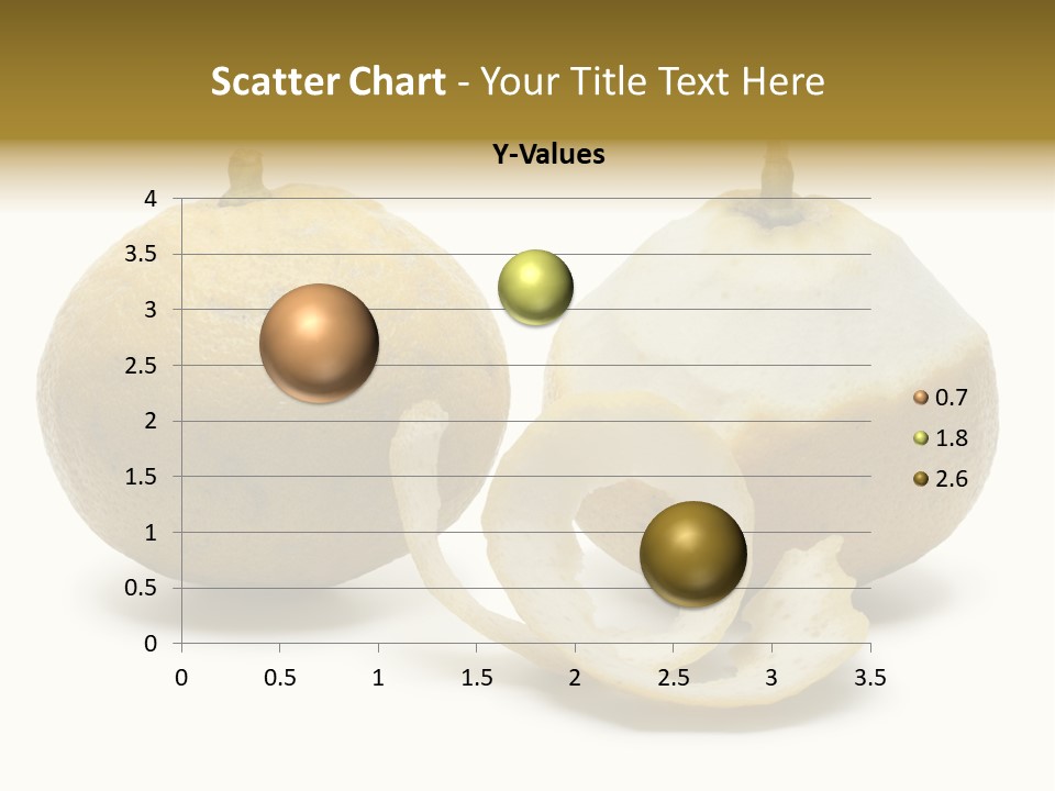 Peeled Food Citrus Bergamia PowerPoint Template