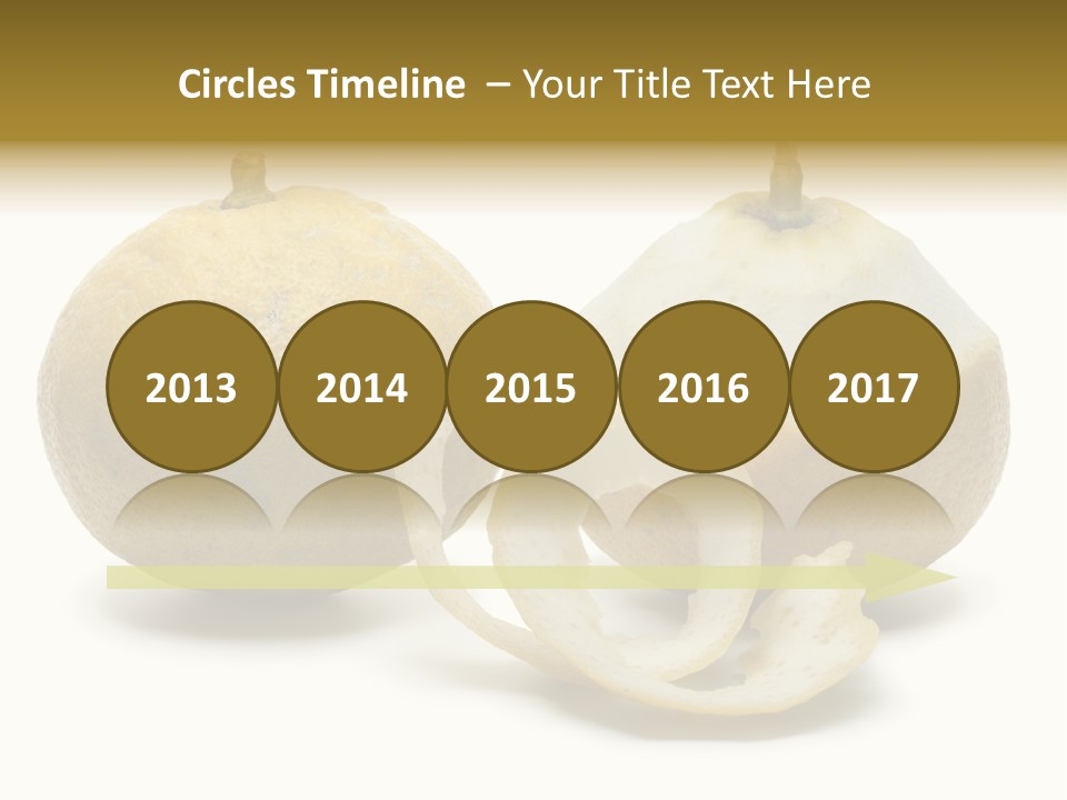 Peeled Food Citrus Bergamia PowerPoint Template