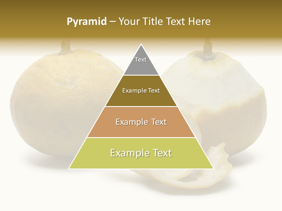 Peeled Food Citrus Bergamia PowerPoint Template