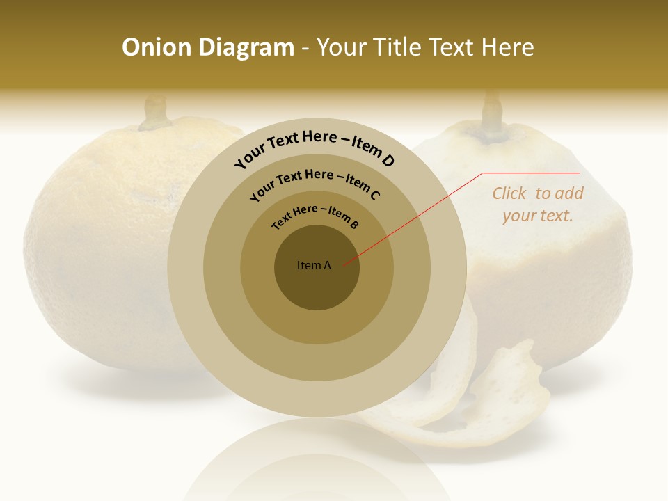 Peeled Food Citrus Bergamia PowerPoint Template