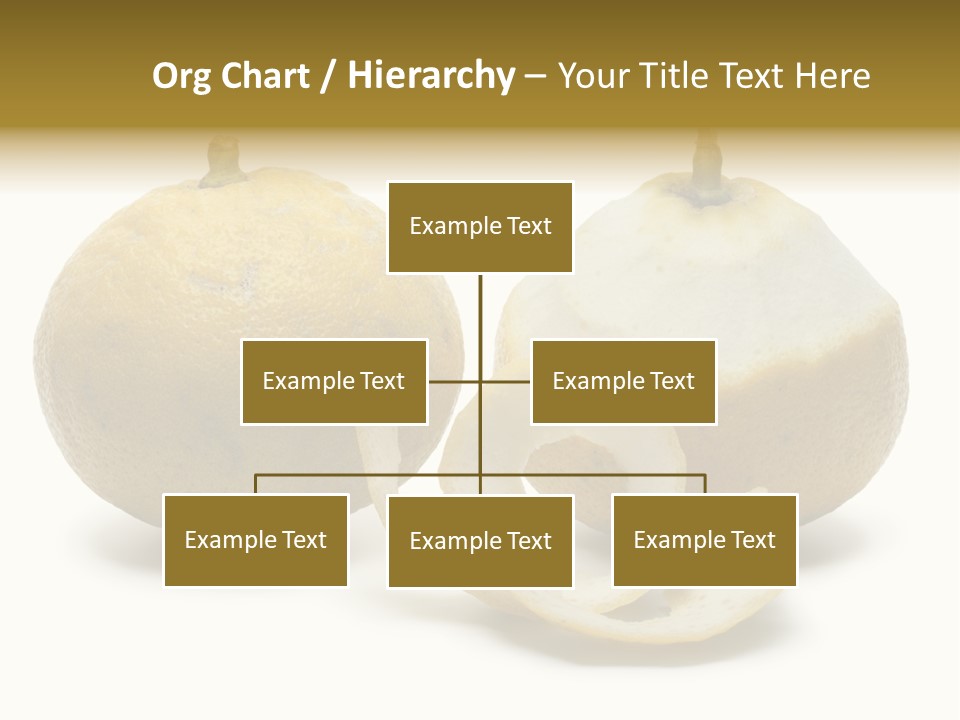 Peeled Food Citrus Bergamia PowerPoint Template