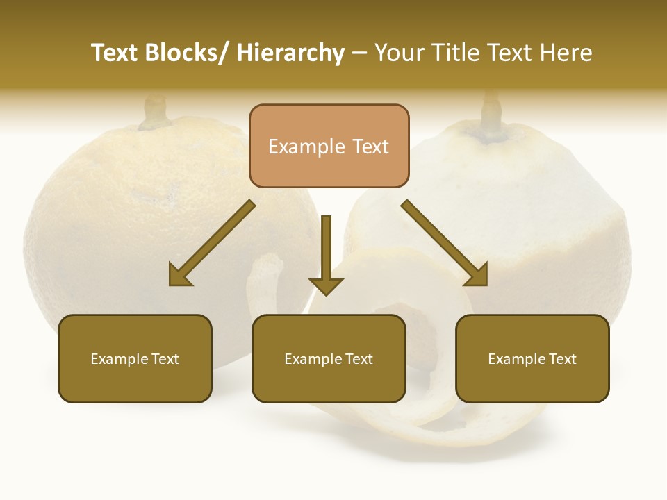 Peeled Food Citrus Bergamia PowerPoint Template