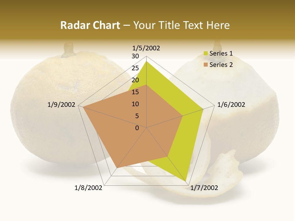Peeled Food Citrus Bergamia PowerPoint Template