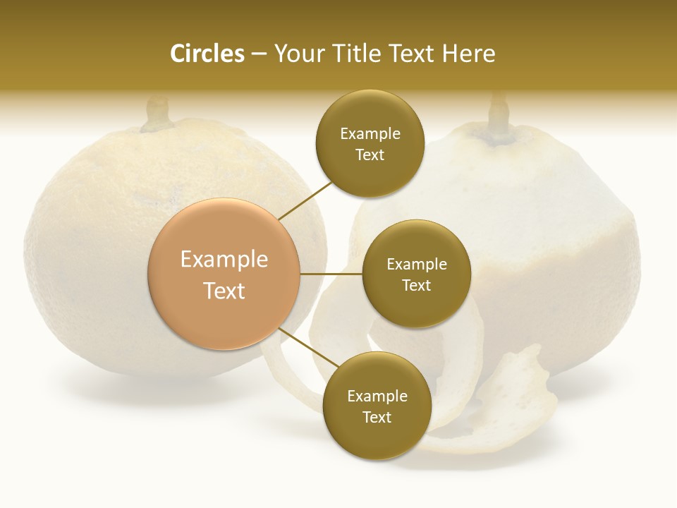 Peeled Food Citrus Bergamia PowerPoint Template