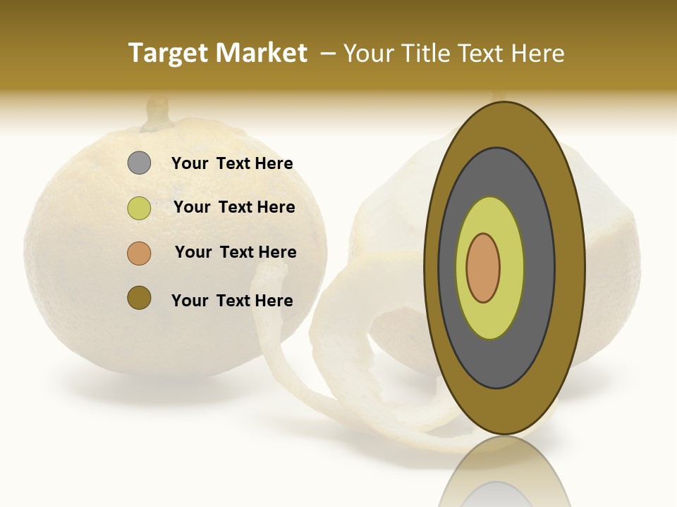 Peeled Food Citrus Bergamia PowerPoint Template