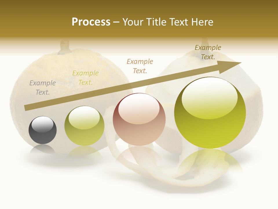 Peeled Food Citrus Bergamia PowerPoint Template