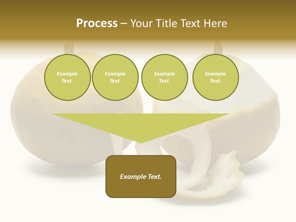 Peeled Food Citrus Bergamia PowerPoint Template